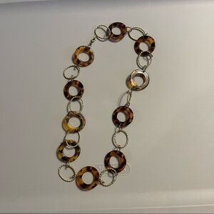 Women’s Gold and animal print necklace jewelry